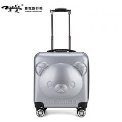 Children`s pull rod box 18 inch solid bear rod box large capacity multicolor luggage code lock proce Mei red 18 inches