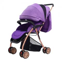 新款轻便婴儿推车可坐可躺婴儿车儿童推车车 母婴用品一件代发 8002灰