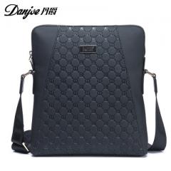 2018 new products embossed leather business bag fa blue