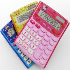 HELLO新款 Kitiy创意可爱小台式计算机卡通计算器KT-688 三款配色 粉色