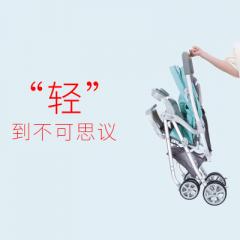 轻便携婴儿推车双向可坐可躺可折叠童车宝宝车混批发 A817系列-C款【彩管+双向+红黑】